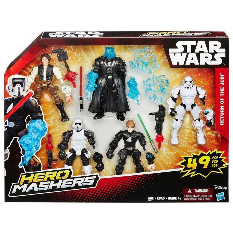 Boneco Star Wars 15 cm - 5 Figuras - Hero Mashers - Hasbro
